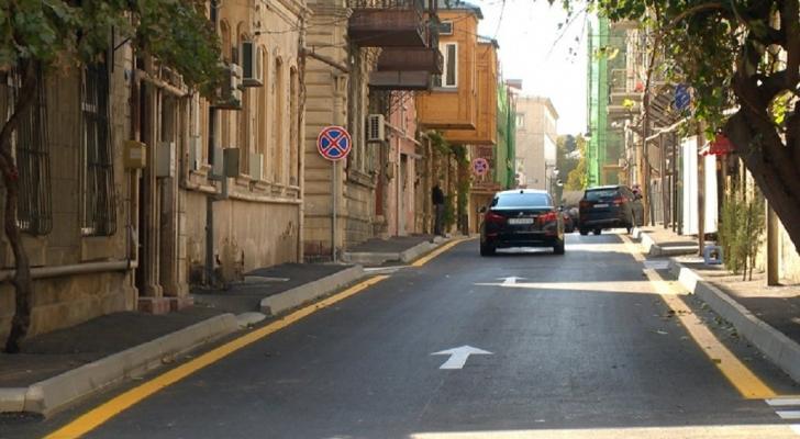 Bakının Zərgərpalan küçəsində təmir işləri başa çatıb