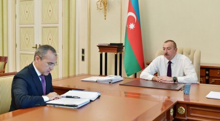 İlham Əliyev Mikayıl Cabbarovu qəbul edib