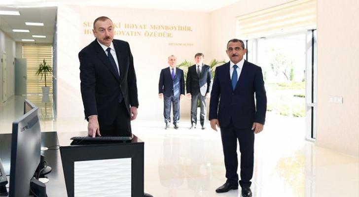 Qəbələnin içməli su təchizatı və kanalizasiya sistemləri istifadəyə verilib