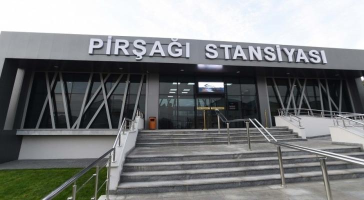 Prezident Pirşağı dəmir yolu stansiyasının açılışında iştirak edib