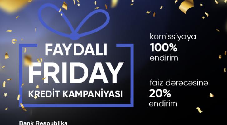 Bank Respublika 100% komissiyasız, sərfəli nağd kredit təklif edir