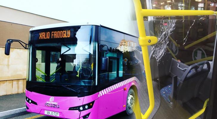 Bakıda avtobusda biabırçı görüntülər - Sərnişinlərin nəzərinə! - FOTO