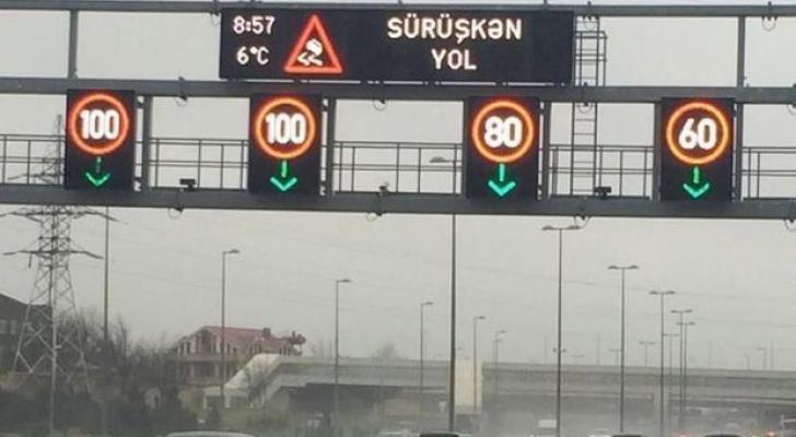 Yol polisi hava şəraiti ilə əlaqədar olaraq sürücülərə müraciət etdi
