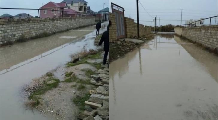 Sabunçu rayonunda daha bir yol bərbad vəziyyətdədir - FOTO
