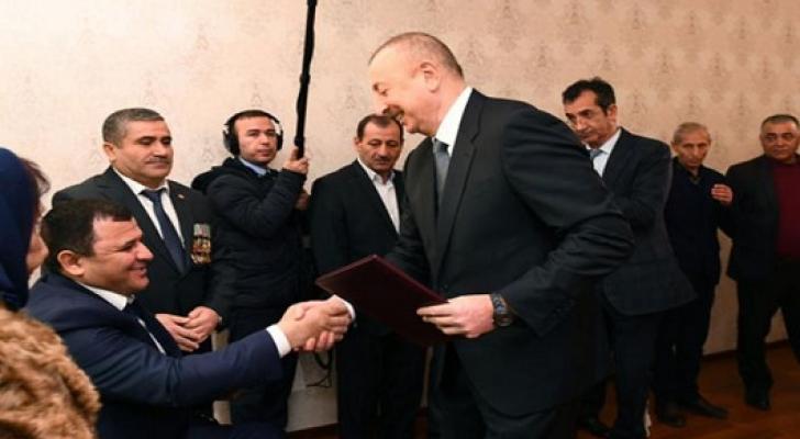 Prezident ad günündə Qarabağ əlillərini sevindirdi - FOTOLAR