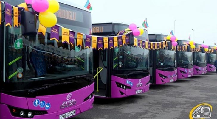 Bakıya yeni avtobuslar gətirildi