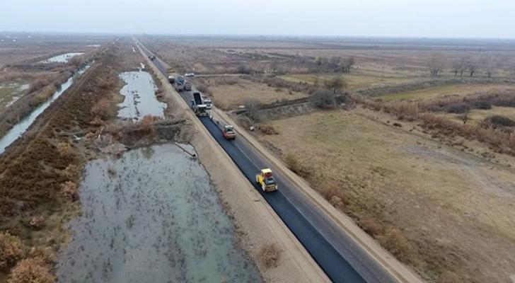 Azərbaycanın mərkəzində 42 km-lik yol yenidən qurulur