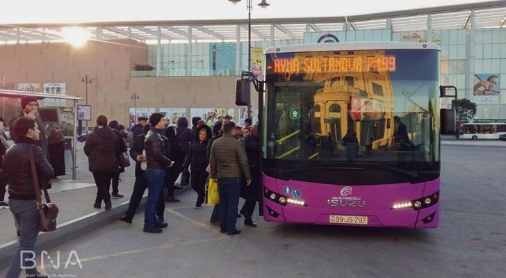 12 metrlik müasir avtobuslar Bakı küçələrində - FOTO