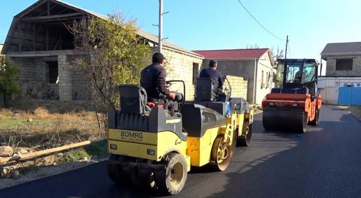 Bakının bu rayonunda 135 küçə asfaltlanıb