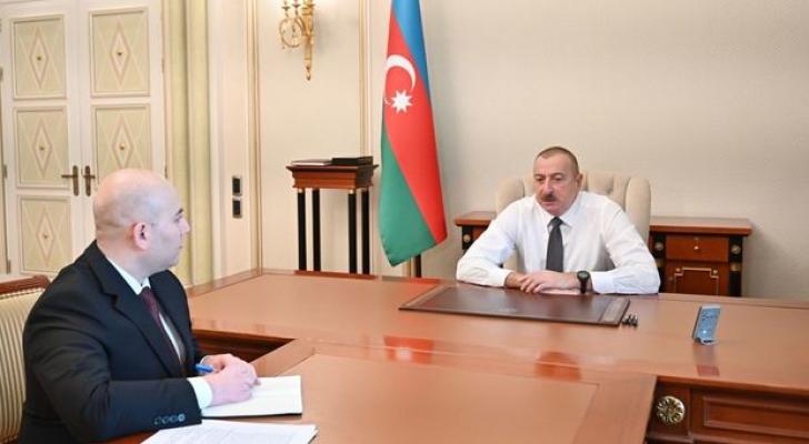 İlham Əliyev Vüsal Kərimlini qəbul etdi - FOTO