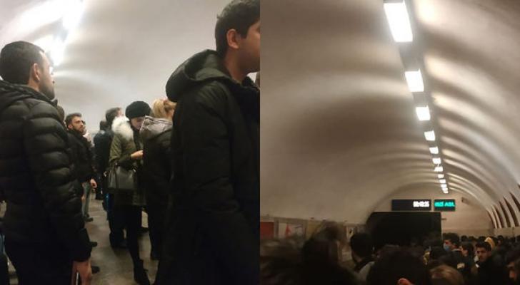 Bakı metrosunda yenə problem yarandı: Qatar boşaldıldı