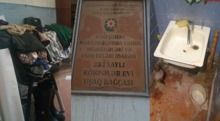Bakıda körpələr evi və uşaq bağçasında uşaqlar antisanitar şəraitdə saxlanılır? - Rəsmilər AÇIQLADI - FOTO