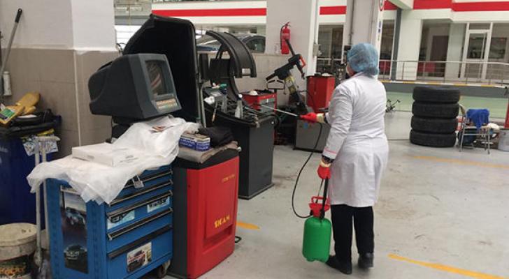 “Mazda”, “Honda”, “Mitsubishi” və “Subaru” salonlarında dezinfeksiya tədbirləri aparılıb - FOTO
