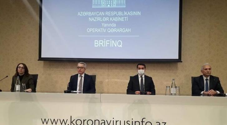 Azərbaycanda elan olunan karantinlə bağlı operativ qərargahın brifinqi keçirilir - CANLI YAYIM