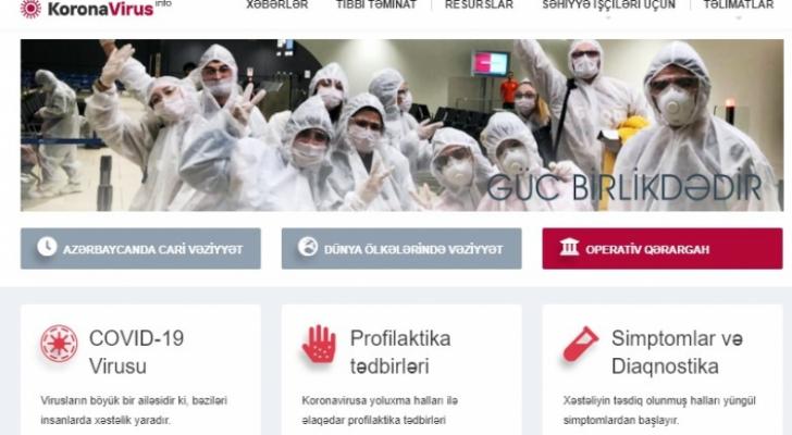 Azərbaycanda koronavirusla bağlı sayta haker hücumu olub