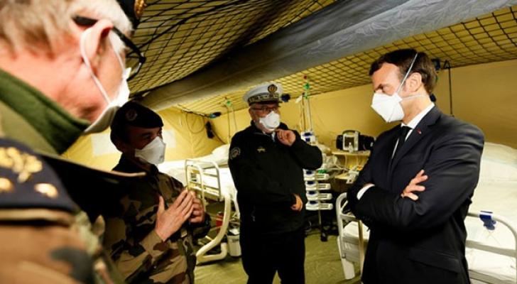 Fransa Prezidenti : Pandemiyanın pik dövrü yaxınlaşır