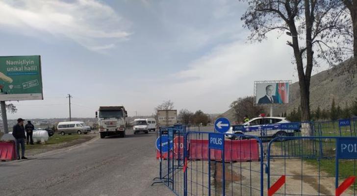 Şəkiyə giriş-çıxış məhdudlaşdırıldı - FOTO