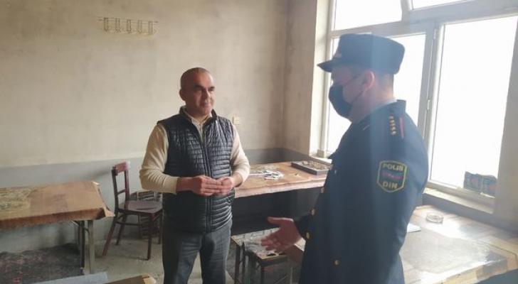 Şəkidə karantin rejimini pozan kafe aşkarlandı - FOTO