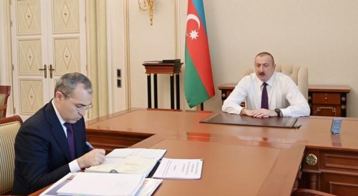İlham Əliyev Mikayıl Cabbarovu qəbul etdi 