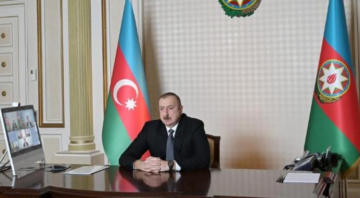 Prezident iki nazirin iştirakı ilə videobağlantı formatında iclas keçirdi - FOTO