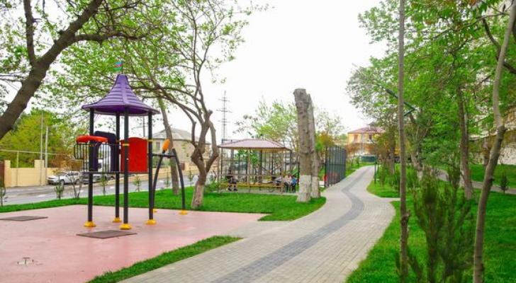 Xətai rayonunda küçələr abadlaşdırılır - FOTO