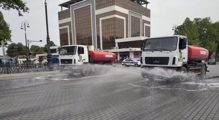 Gəncədə dezinfeksiya işləri davam etdirilir