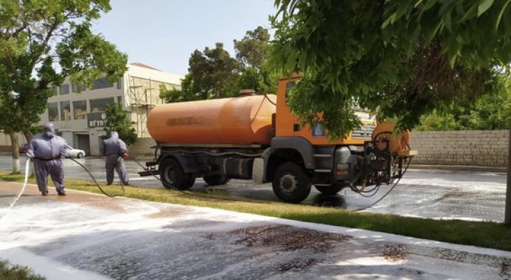 Bakıda növbəti gücləndirilmiş dezinfeksiya işləri aparılır