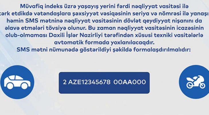 Sərt karantinin tətbiq olunduğu ərazilərdə SMS icazə almaq üçün təlimat - VİDEO
