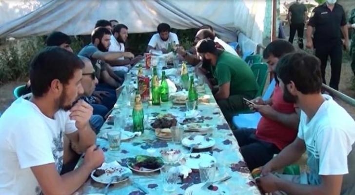 Sərt karantin günündə toy etmək istəyənlər saxlanıldı - FOTO