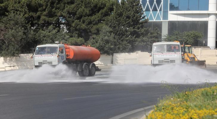 Sabah küçələrdə geniş dezinfeksiya işləri aparılacaq