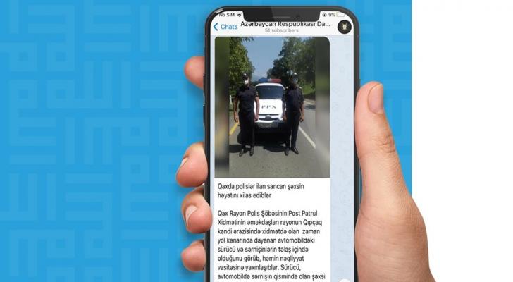 Daxili İşlər Nazirliyinin “Telegram” səhifəsi fəaliyyətə başlayıb