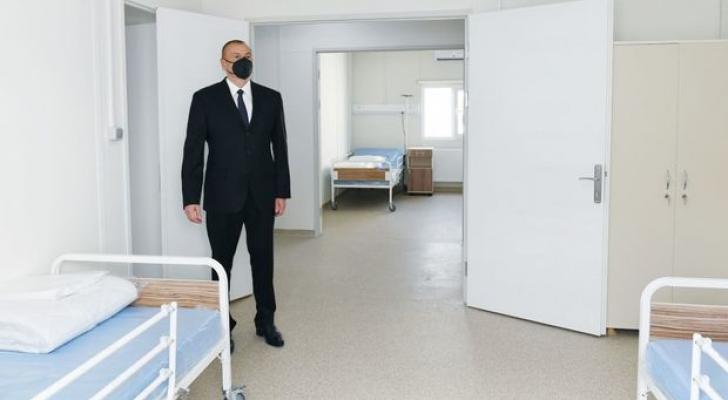 Prezident İsmayıllıda modul tipli xəstəxananın açılışında - FOTO