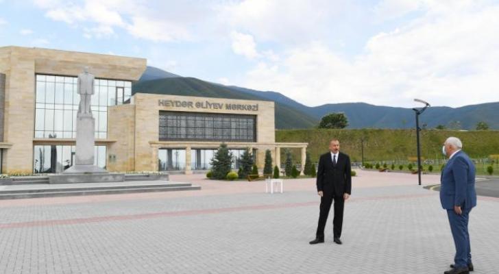 Prezident İlham Əliyev Şəkidə səfərdədir