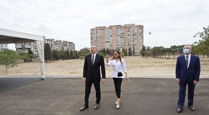 Prezident Bakıda qanunsuz zəbt olunan ərazinin satışının qarşısını alıb