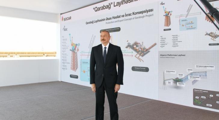 Prezident: “Qarabağ yatağında iki ildən sonra ilk neft-qaz çıxarılmalıdır”
