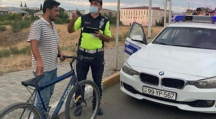 Qaydaları pozan 21 velosipedçi cərimələnib