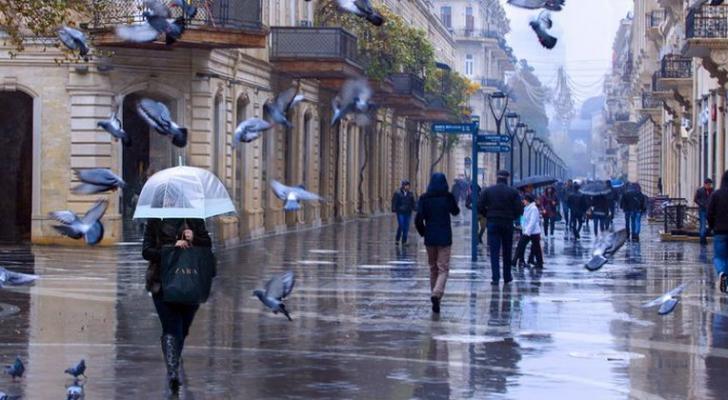 Sabah Bakıda yağış yağacaq, güclü külək əsəcək