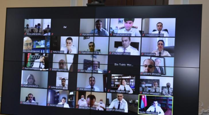 Baş Prokurorluqda videokonfrans keçirildi