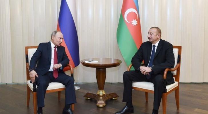 İlham Əliyev və Vladimir Putin Dağlıq Qarabağ münaqişəsini müzakirə etdilər