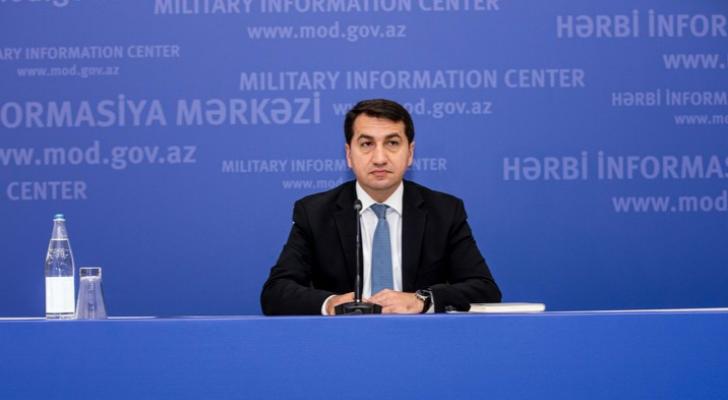 Hikmət Hacıyev: "Nümayəndələrimiz ermənilərin cəsədlərini toplayıb təhvil vermək istəyəndə düşmən onları atəşə tutub"