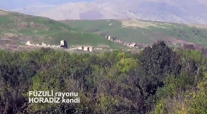 İşğaldan azad edilən Horadiz kəndi - VİDEO