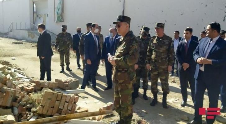 Kəmaləddin Heydərov düşmən təxribatına məruz qalan Gəncədə - FOTO