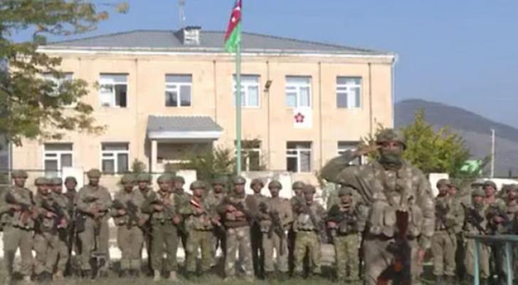 İşğaldan azad edilən Zəngilanda Azərbaycan bayrağı qaldırıldı - VİDEO