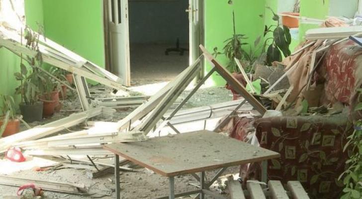 Ermənilərin atdığı mərmilər Ağdamda körpələr evinə düşdü - FOTO