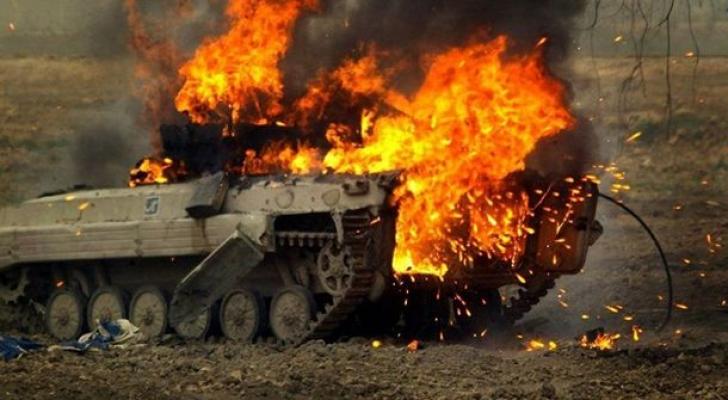 Erməni tankı Şuşada ordumuz tərəfindən belə vuruldu - VİDEO