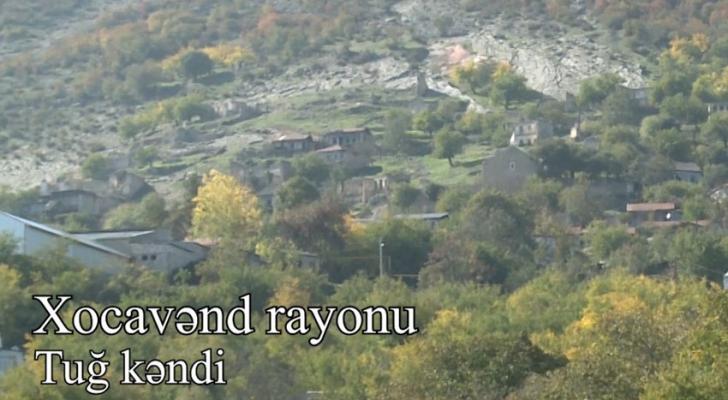 İşğaldan azad olunan Tuğ kəndinin görüntüləri