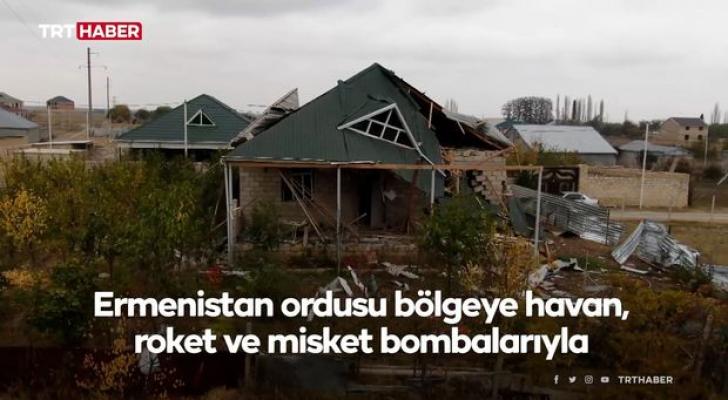 Tərtərdə müharibənin dəhşətli izləri havadan görüntüləndi - VİDEO