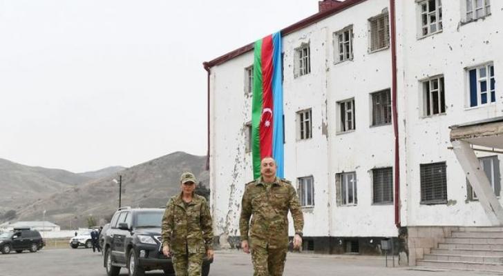İlham Əliyev və Mehriban Əliyeva işğaldan azad olunmuş rayonlarda