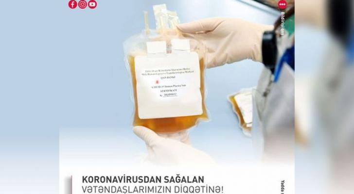 Qan Bankı: Koronavirusdan sağalmış şəxslər ağır xəstələrə donor ola bilərlər