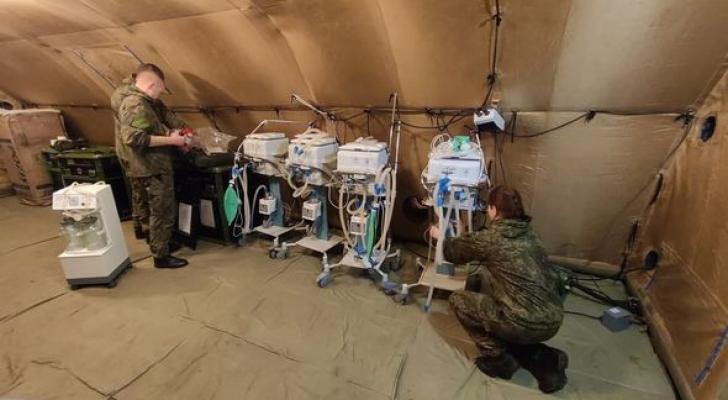 Rusiya Xankəndi aeroportunda hərbi hospital qurub - FOTO/VİDEO